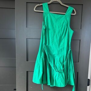 Vibrant Green Sleeveless Dress
